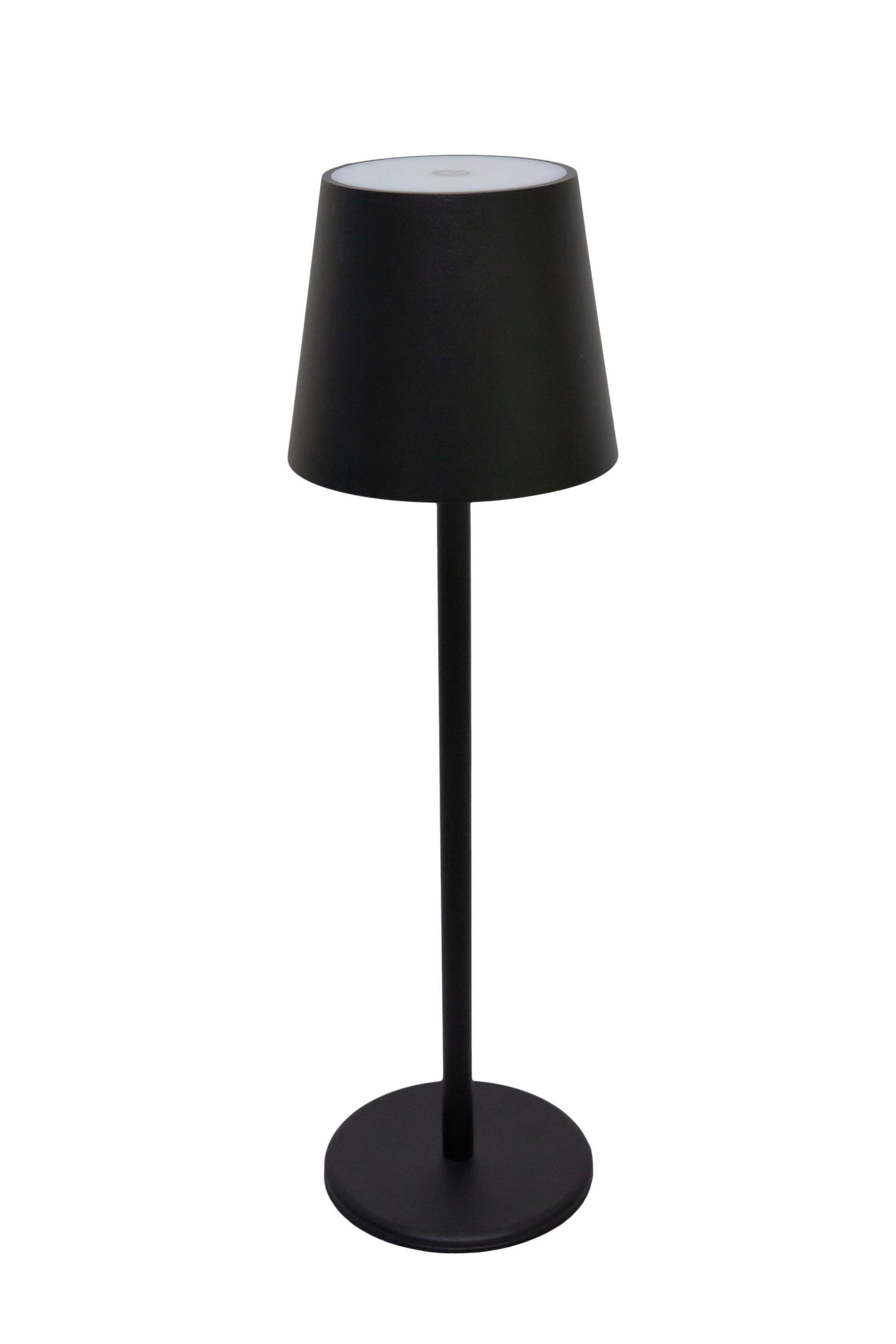 NABÍJATEĽNÁ STOLNÁ LAMPA 11,5/36 cm - čierna, Design, kov/plast (11,5/36cm) - Novel