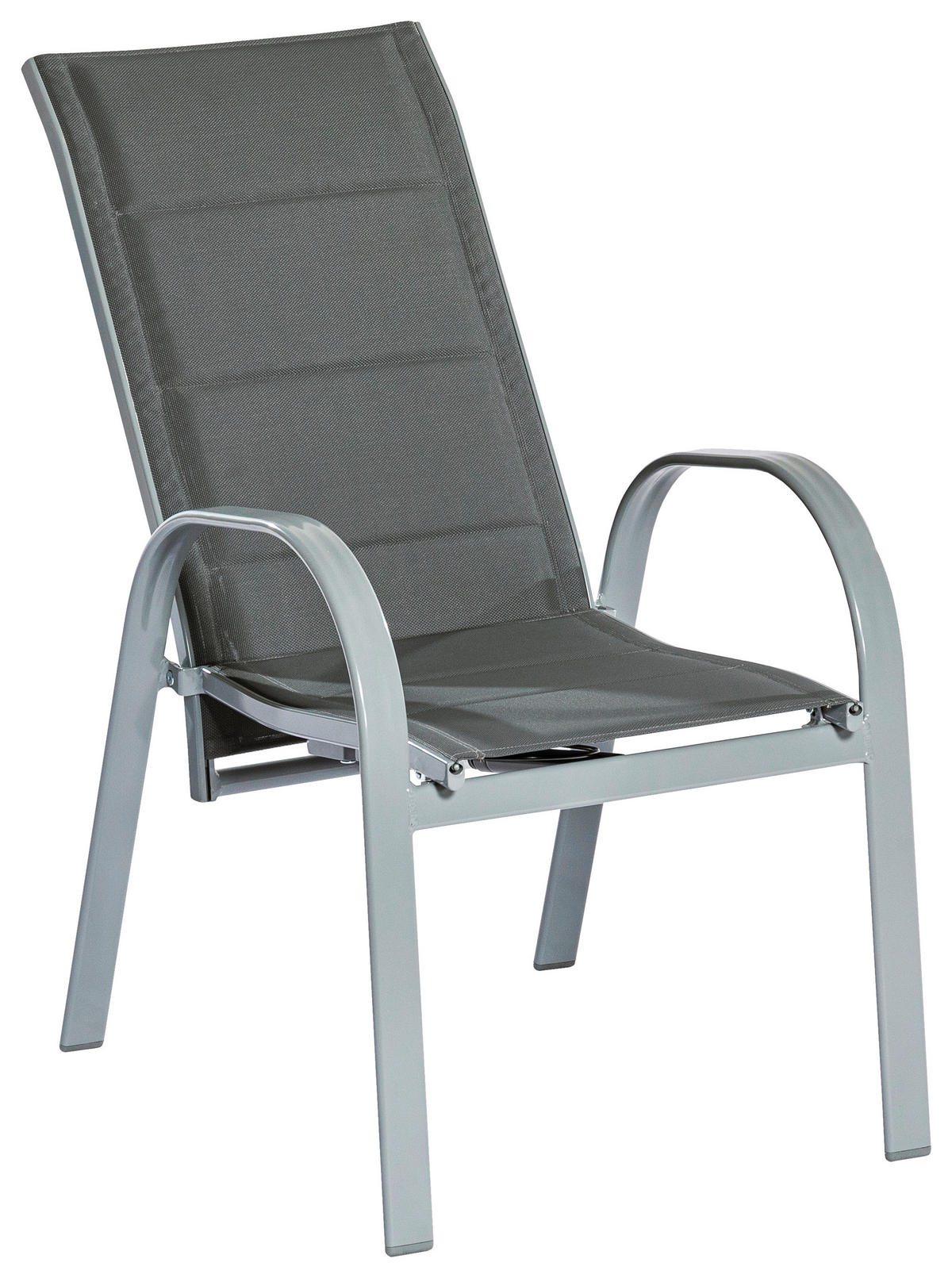 STAPELSESSEL in Metall Grau  - Grau, MODERN, Kunststoff/Metall (59/107/71cm) - Gardenson