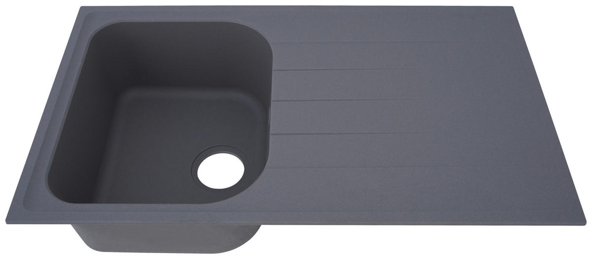 SPÜLE 1725ORLANDO86X50G  - Grau, Trend, Stein (86/20,9/50cm) - Respekta