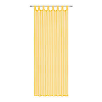 ZAVESA SA PETLJAMA ZA KAČENJE žuta - žuta, Osnovno, tekstil (140/245cm) - Boxxx