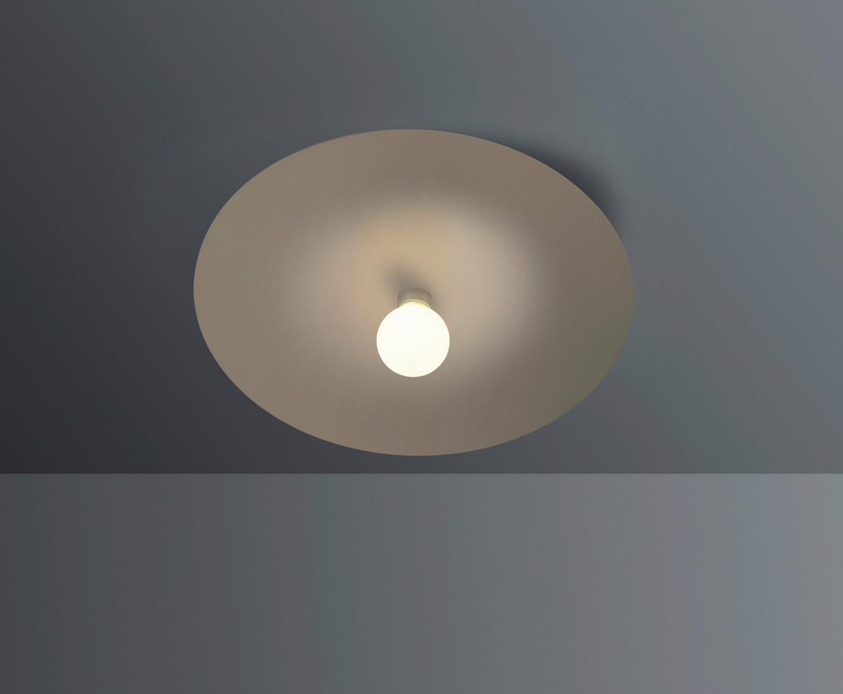 DECKENLEUCHTE Chio 44/6,5 cm   - Taupe, Basics, Metall (44/6,5cm) - BOPP