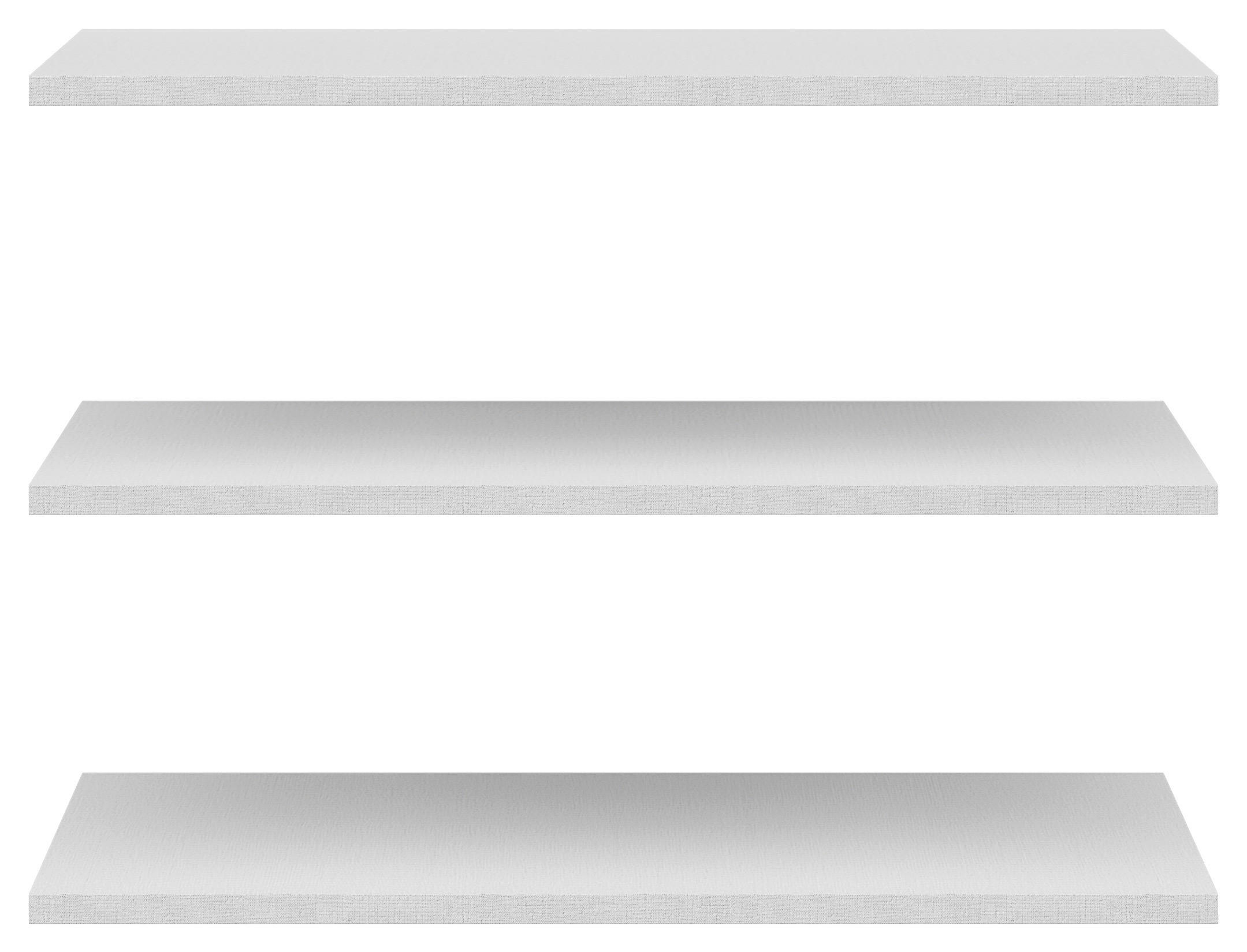 EINLEGEBODENSET 87,9/1,8/48 cm Hellgrau  - Hellgrau, Holzwerkstoff (87,9/1,8/48cm) - Boxxx