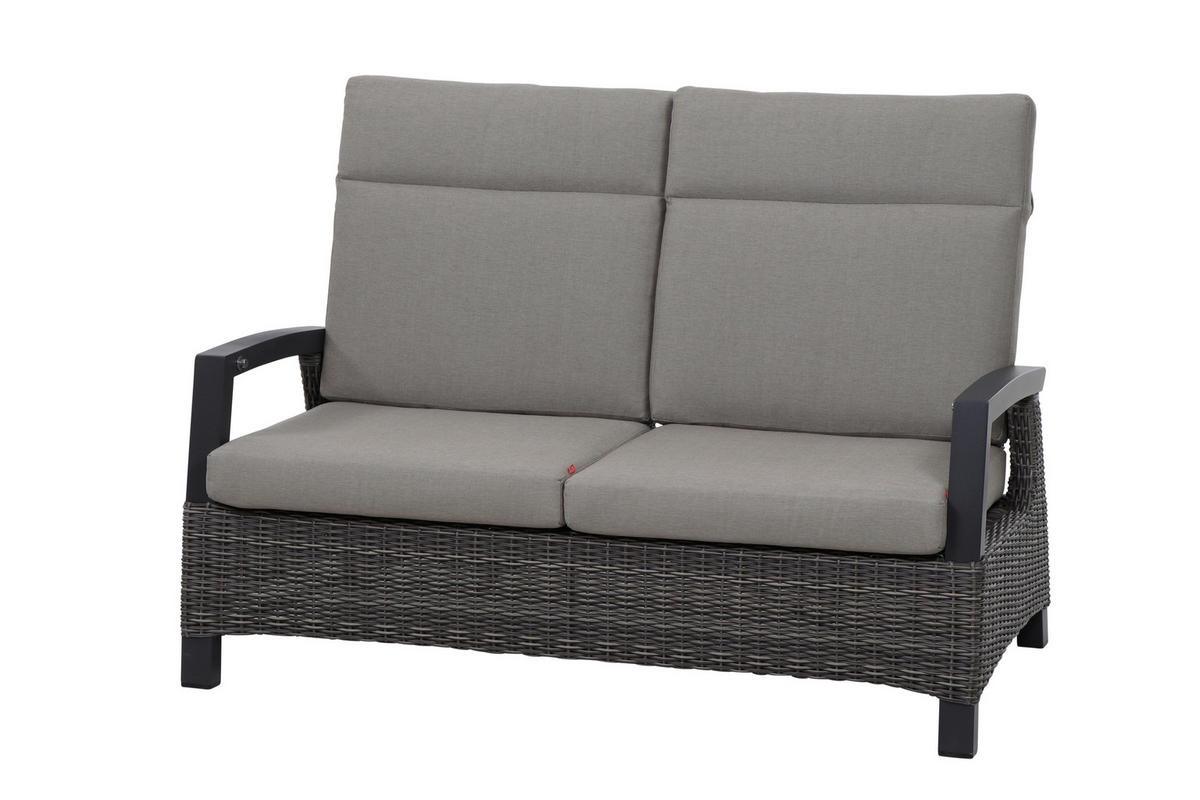 LOUNGEGARNITUR 4-teilig   72/103/83 cm Aluminium  - Grau, Basics, Keramik/Kunststoff (72/103/83cm) - Siena Garden