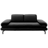 2,5-SITZER Webstoff Anthrazit  - Anthrazit/Schwarz, Design, Textil/Metall (224 (284)/83 (110)/98cm) - LOOKS by W.Joop