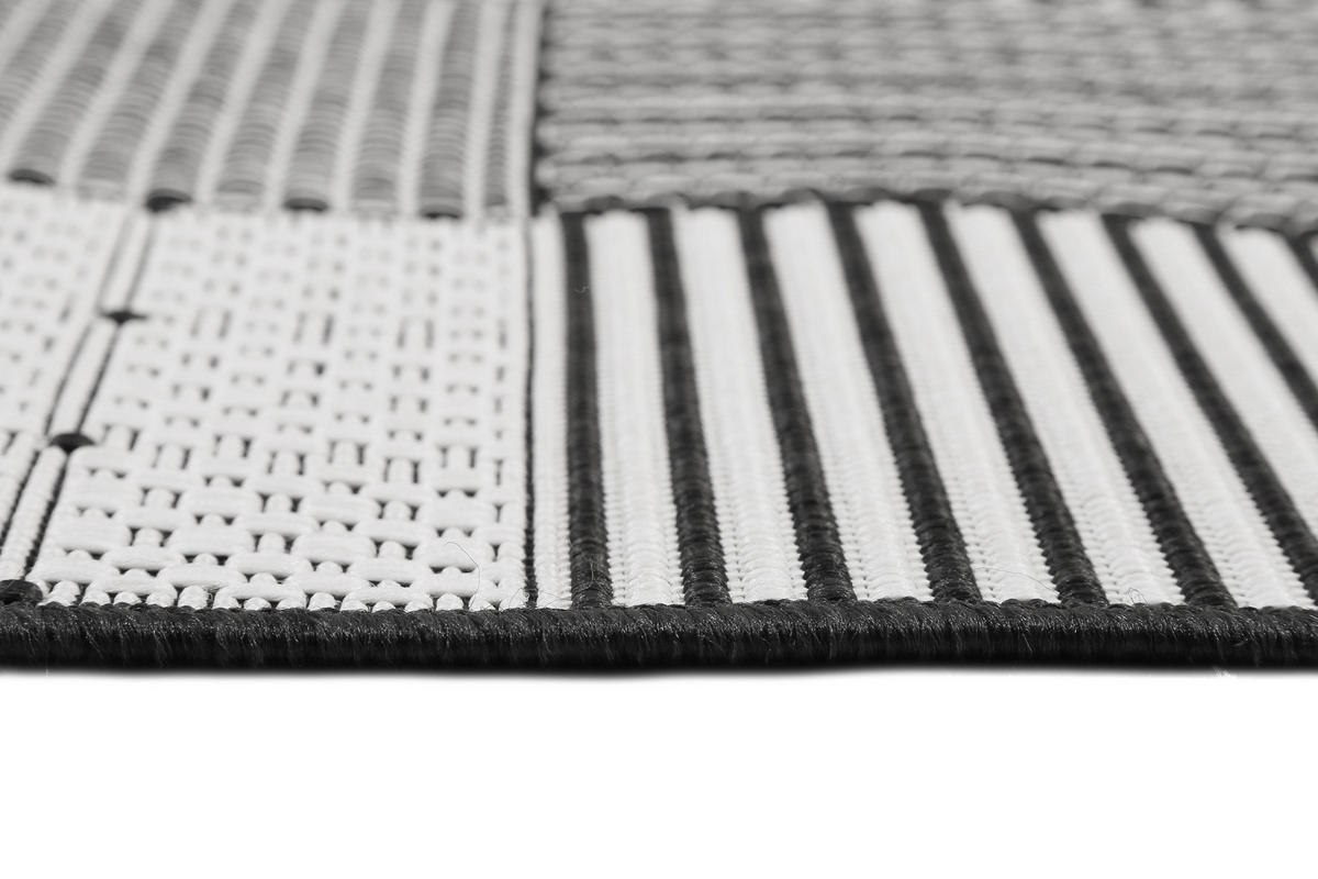 OUTDOORTEPPICH 120/170 cm Chester Schwarz, Weiß  - Schwarz/Weiß, KONVENTIONELL, Textil (120/170cm) - Esprit