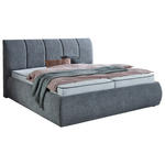 POLSTERBETT Silberfarben 180/200 cm  - Silberfarben/Schwarz, KONVENTIONELL, Kunststoff/Textil (180/200cm) - Carryhome