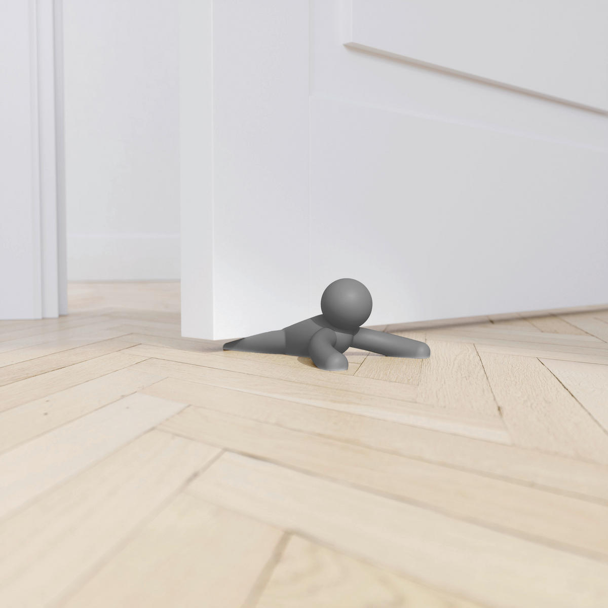 TÜRSTOPPER 2er Set Kunststoff  - Anthrazit, Design, Kunststoff (11/6/15cm) - Umbra