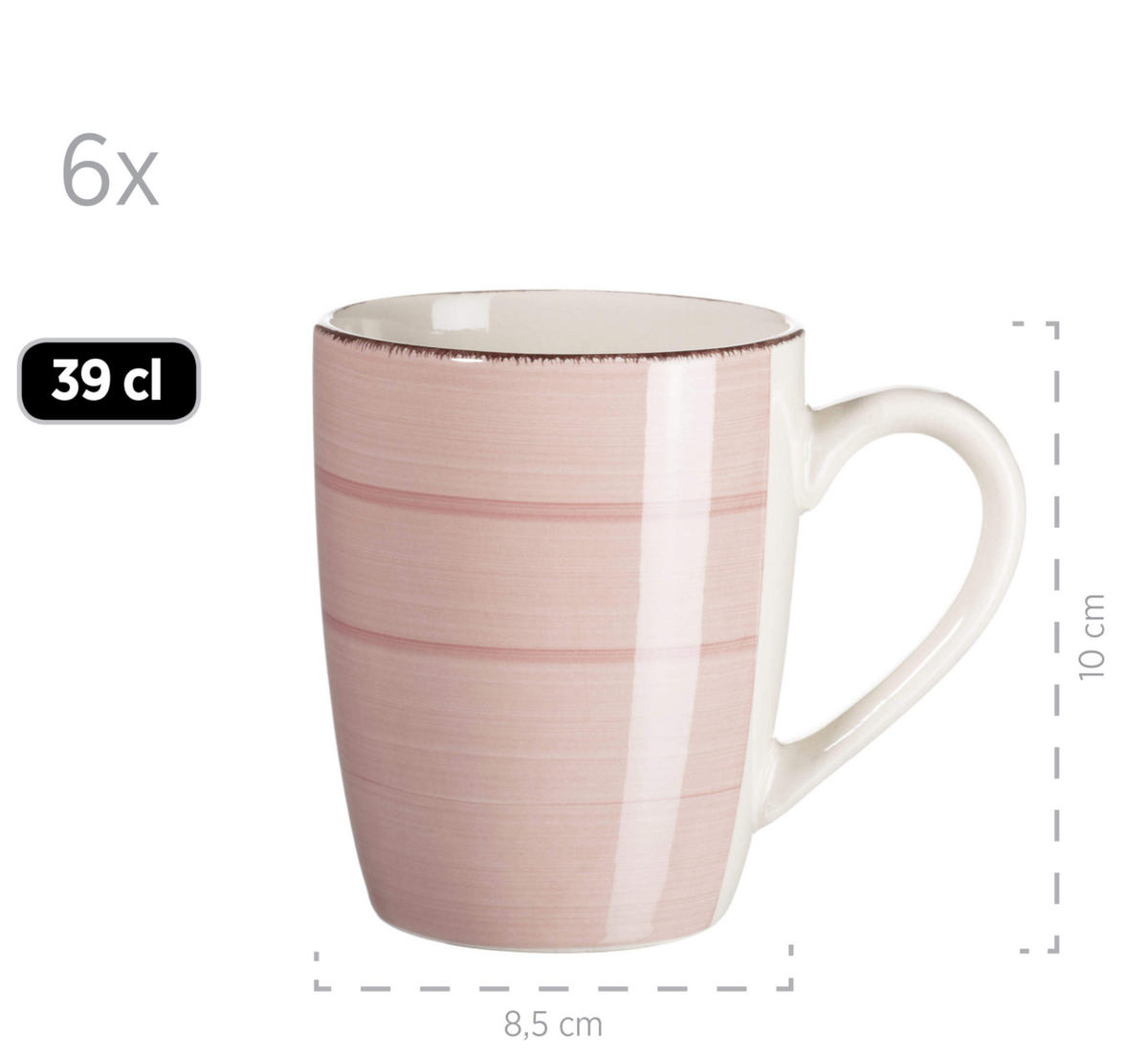 KOMBISERVICE Koralle 30-teilig Lumaca  - Koralle, Basics, Keramik (60/32/32cm) - Mäser