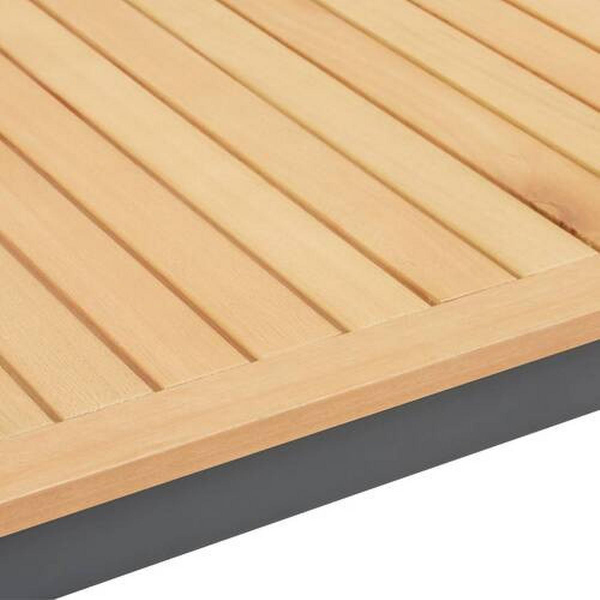 GARTENTISCH 148/85/75 cm Holz, Metall rechteckig  - Anthrazit/Naturfarben, MODERN, Holz/Metall (148/85/75cm) - Ambia Garden