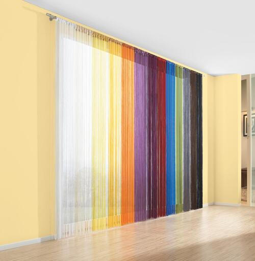 Fadenstore   2 Stück   90/245 cm   - Schwarz, Basics, Textil (90/245cm) - Boxxx