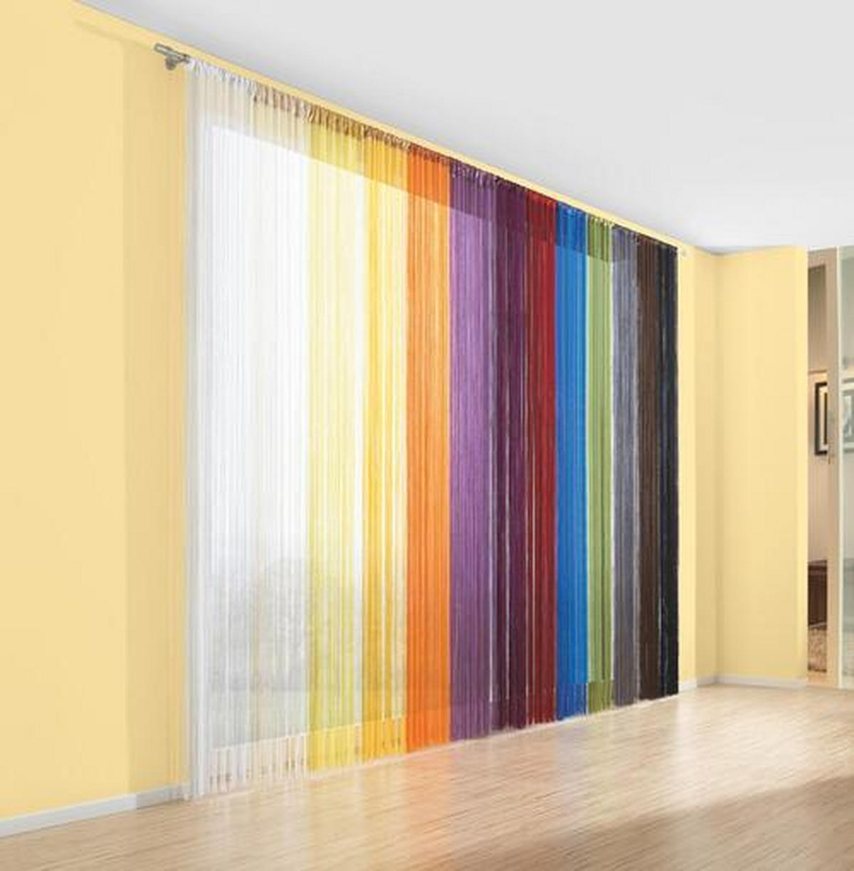 KONČANA ZAVESA narandžasta - narandžasta, Konvencionalno, tekstil (90/245cm) - Boxxx