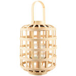 LATERNE - Naturfarben, Natur, Glas/Naturmaterialien (23,5/34,5cm) - Ambia Home