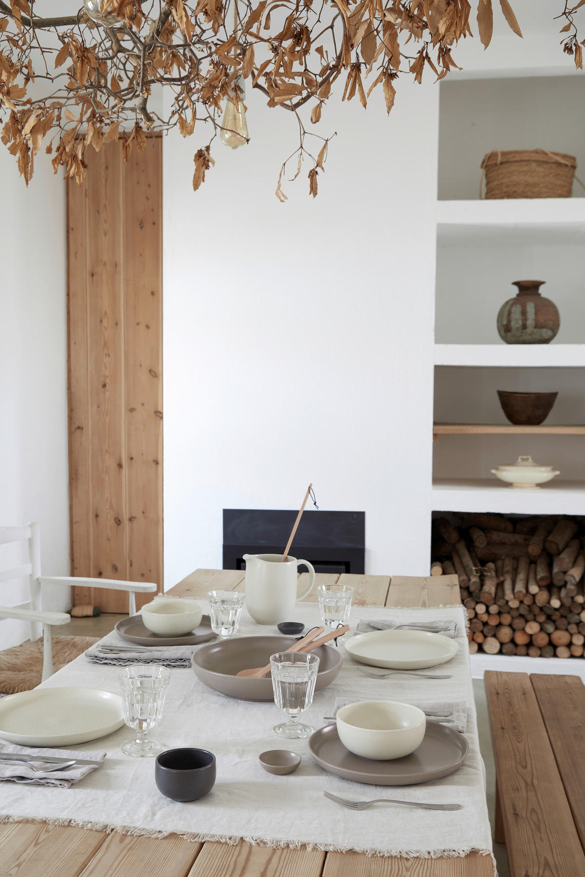 KOMBISERVICE Creme PACIFICA 12-teilig 4 Personen  - Creme, Basics, Keramik - Costa Nova