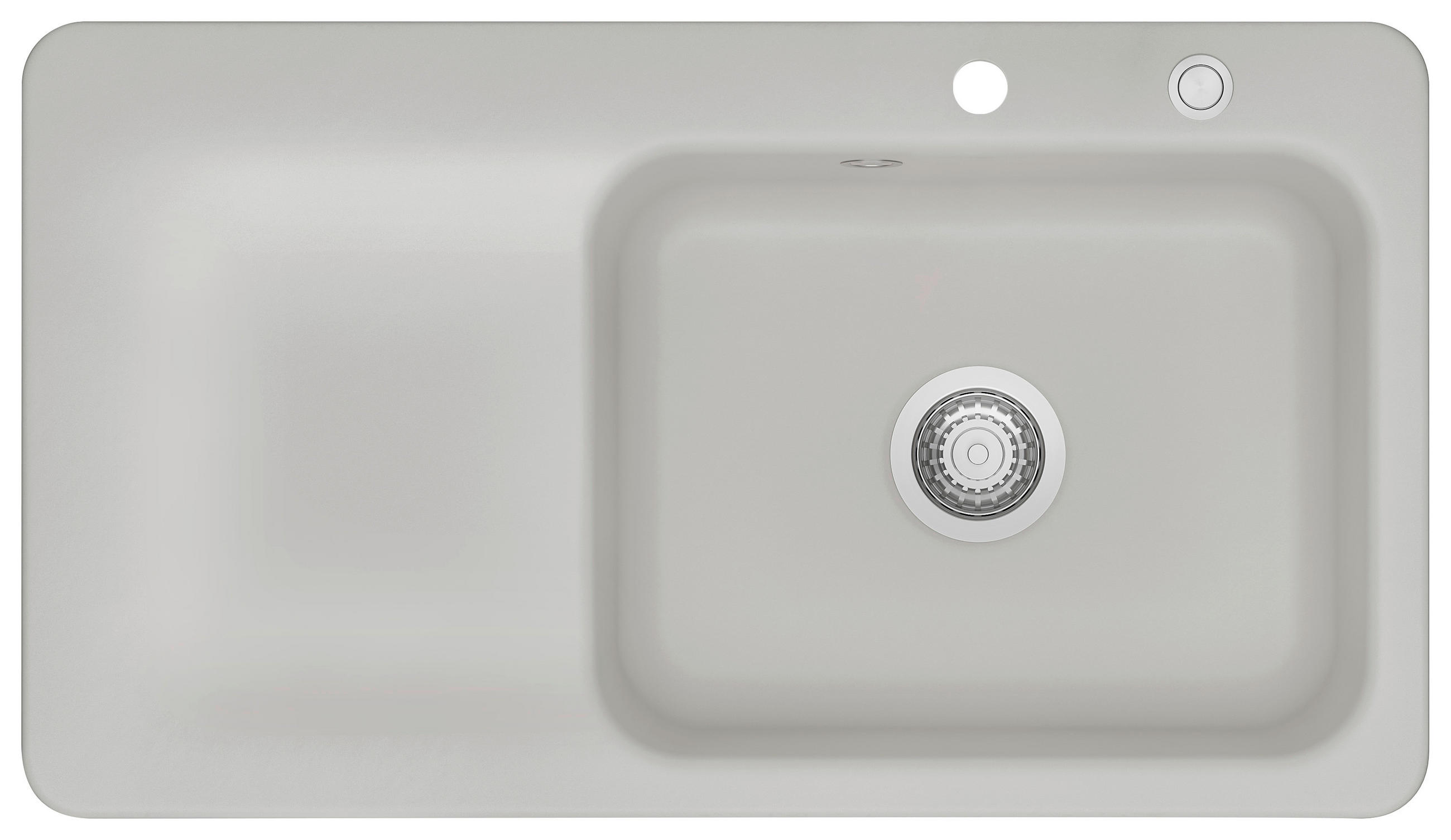 SPÜLE Juna 90 / 50140276  - Grau, Basics, Keramik (90/20/51cm) - Systemceram