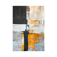 OBRAZ NA PLÁTNE, abstraktné, 70/100 cm  - sivá/biela, Design, kompozitné drevo/textil (70/100cm) - Monee