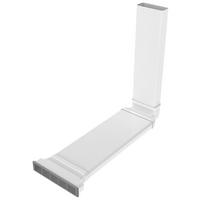 ABLUFTKANAL PSD 100  - Weiß, Basics, Kunststoff (80/6,6/30,6cm) - Amica