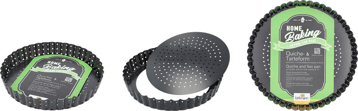 BACKFORMENSET Home Baking  - Schwarz, KONVENTIONELL, Metall - Birkmann