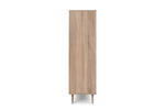 HIGHBOARD Sonoma Eiche  - Sonoma Eiche, Natur, Glas/Holz (101,5/139/40cm) - MID.YOU