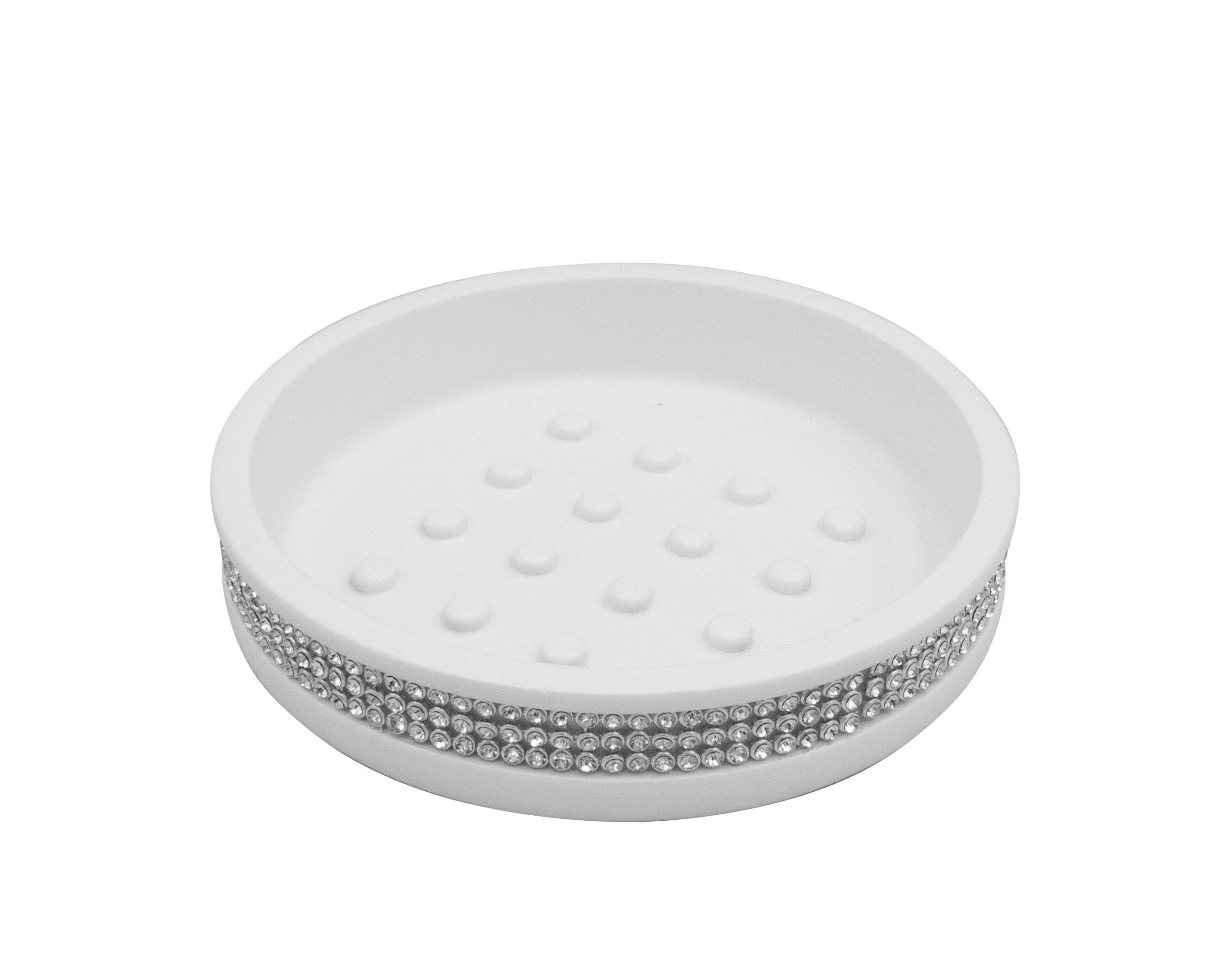 MÝDLENKA bílá - bílá, Basics, plast (11,8/2,5/12,1cm) - Sadena