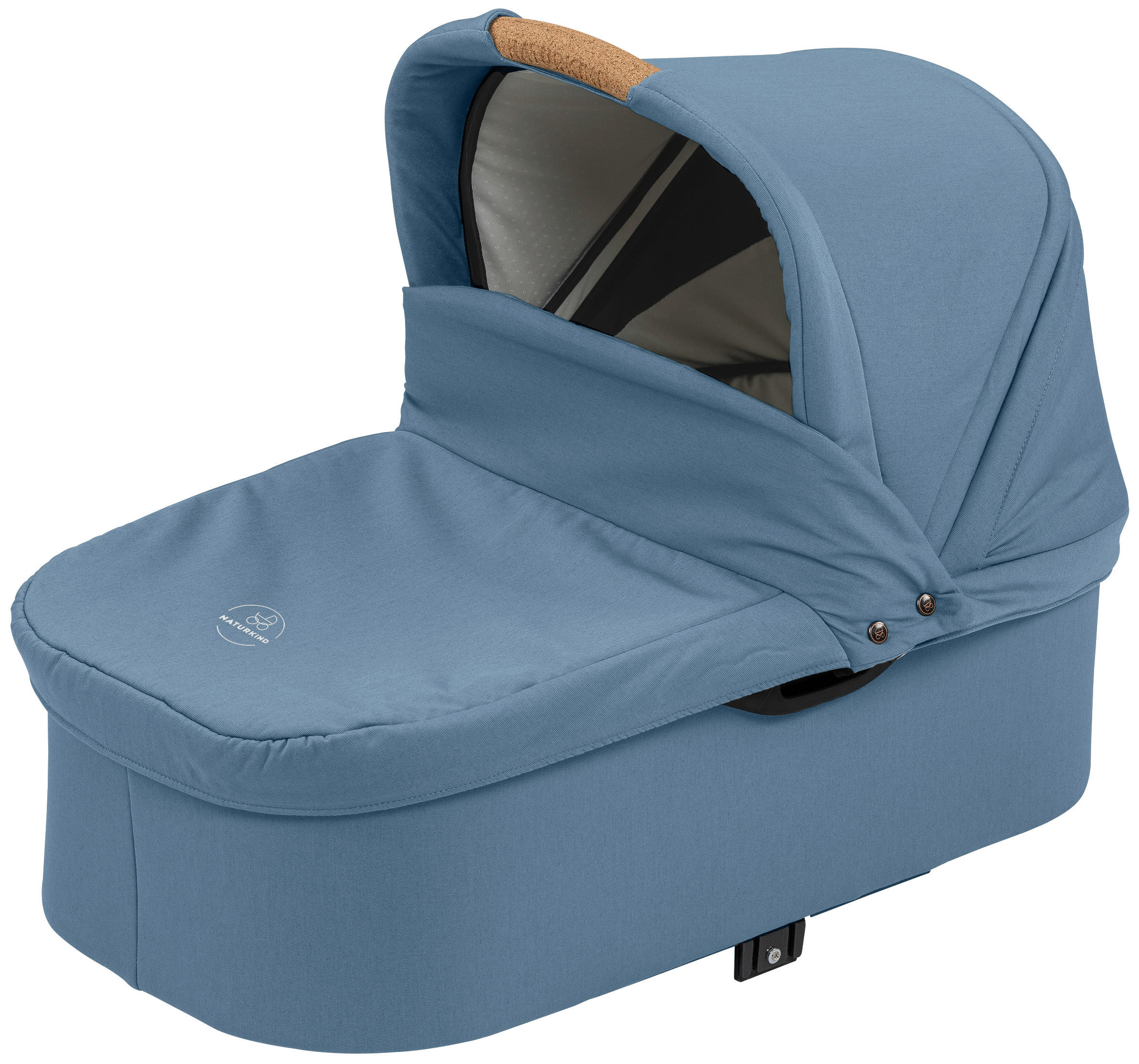 LIEGEWANNE IDA  - Graublau/Weiß, Basics, Textil (83/62/44cm) - Naturkind