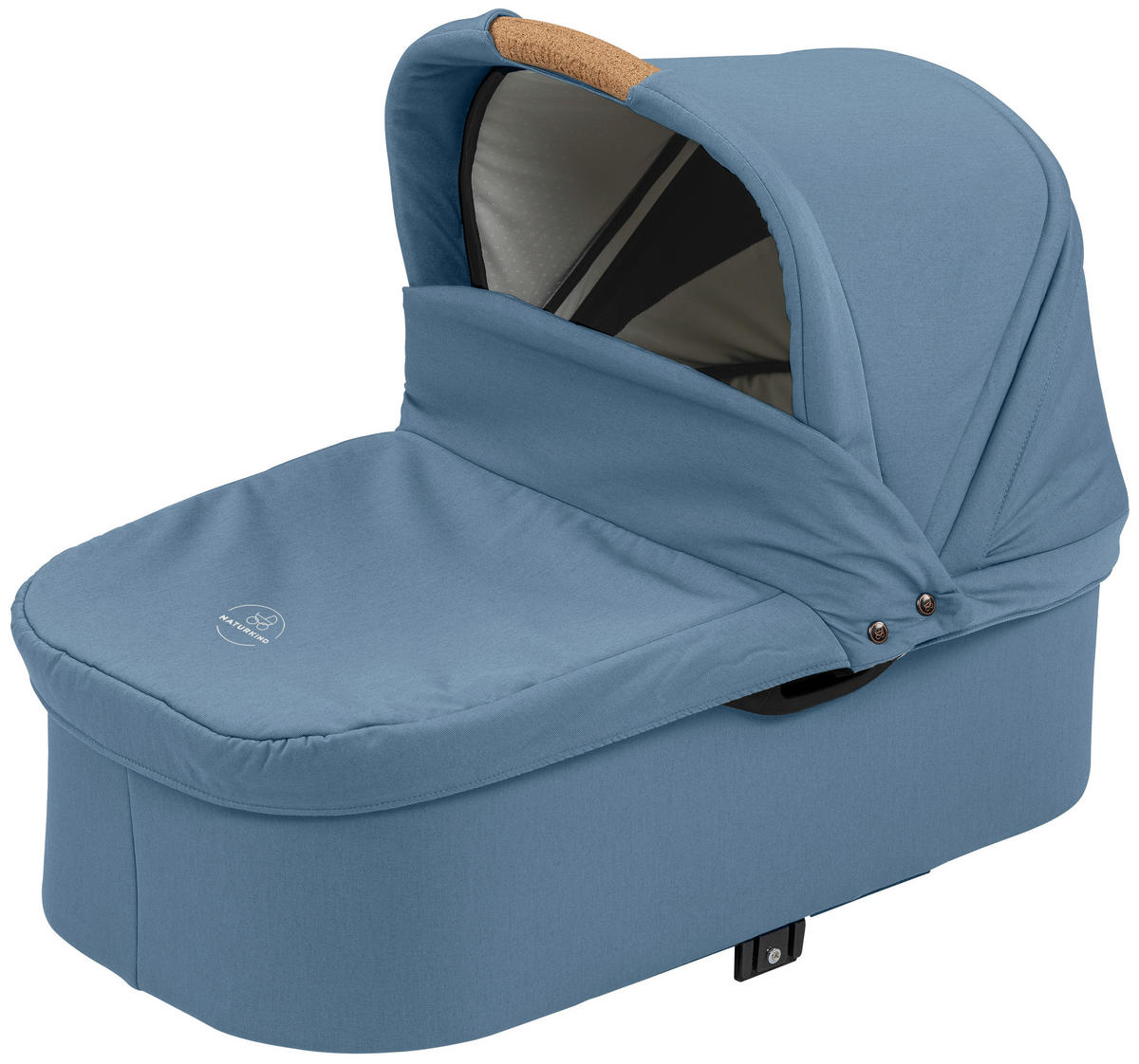 LIEGEWANNE IDA  - Graublau/Weiß, Basics, Textil (83/62/44cm) - Naturkind