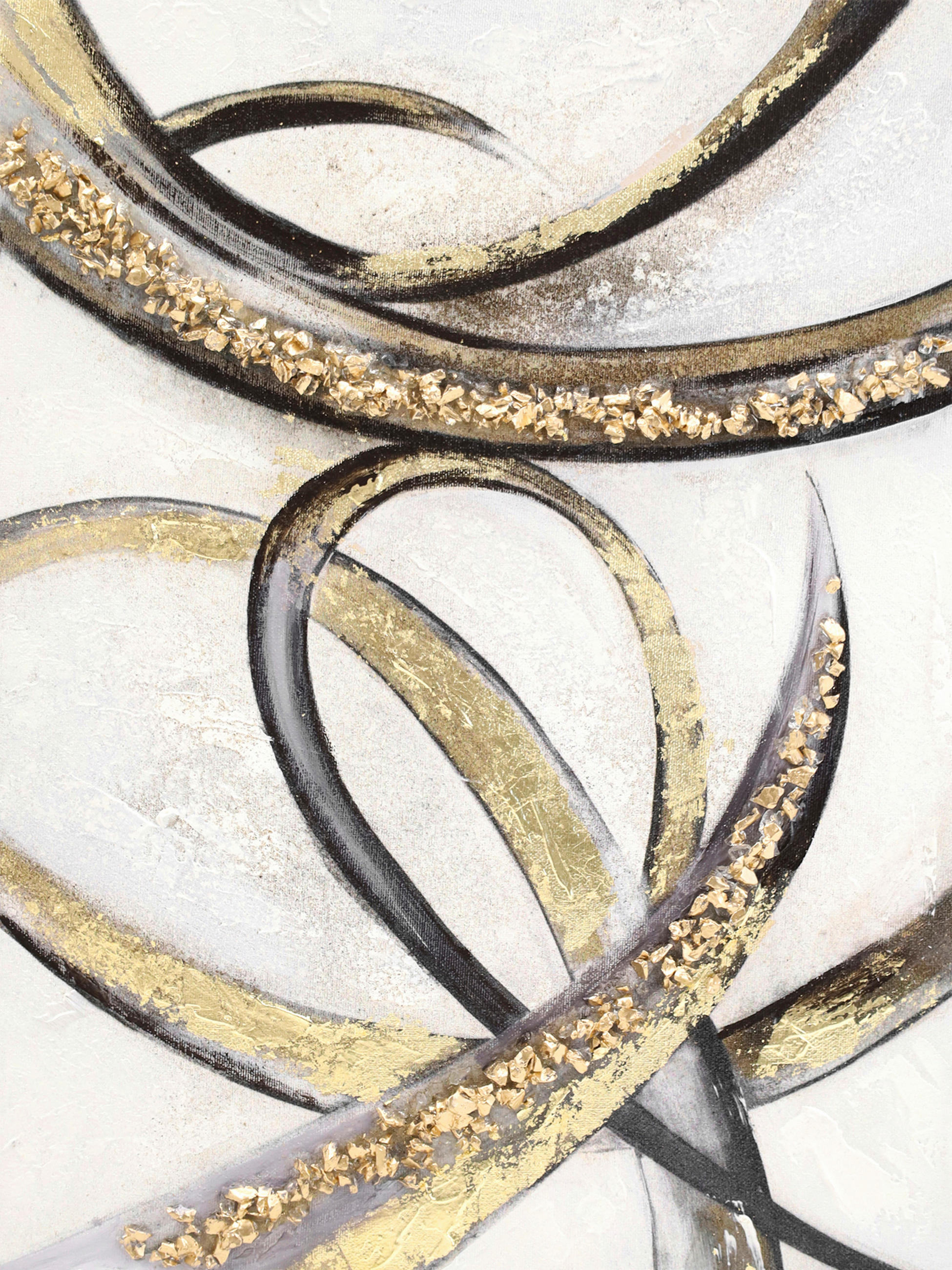 ÖLGEMÄLDE Abstraktes 30/40 cm  - Multicolor, Design, Holzwerkstoff/Textil (30/40cm) - Monee