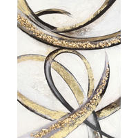 ÖLGEMÄLDE Abstraktes 30/40 cm  - Multicolor, Design, Holzwerkstoff/Textil (30/40cm) - Monee