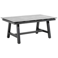 LOUNGETISCH 150-210/89/72 cm Metall, Kunststoff Anthrazit, Grau rechteckig  - Anthrazit/Grau, Design, Kunststoff/Metall (150-210/89/72cm) - Amatio