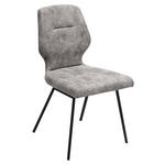 STUHL   Mikrofaser  Grau  - Schwarz/Grau, Design, Textil/Metall (46/91/57cm) - Dieter Knoll