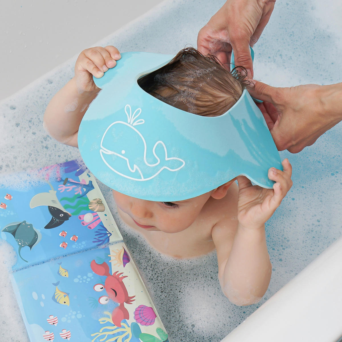 BABYBADESET  - Pastellblau, Basics, Kunststoff (9,8/17/5cm) - Reer