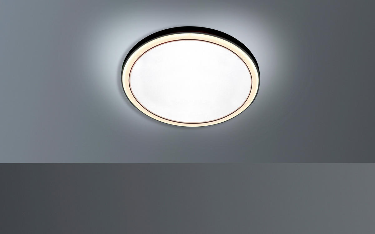 LED-DECKENLEUCHTE 48/4 cm    - Schwarz, KONVENTIONELL, Metall (48/4cm) - BOPP
