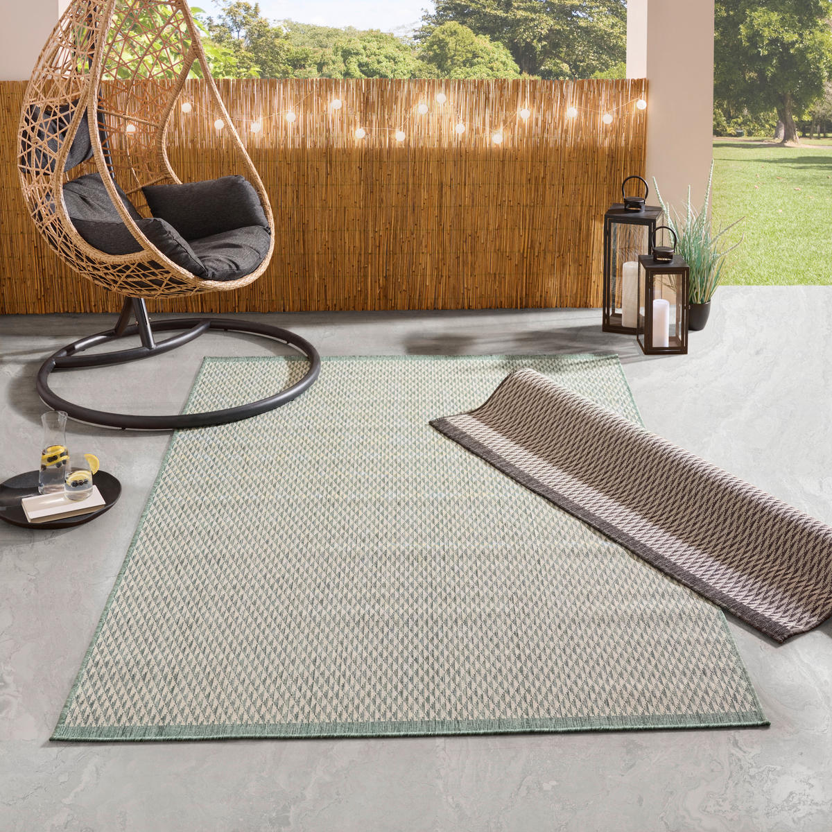 TEPIH ZA SPOLJNU UPOTREBU  zelena     - zelena, Konvencionalno, tekstil (160/230cm) - Ambia Garden