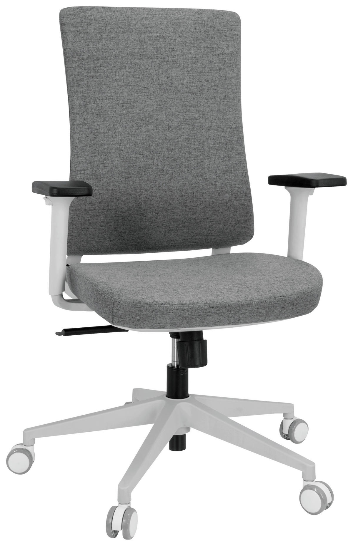DREHSTUHL Flachgewebe Grau  - Schwarz/Grau, Basics, Kunststoff/Textil (66/104/58cm) - MID.YOU