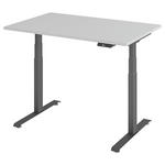 SCHREIBTISCH 120/80/64,5-129,5 cm  in Graphitfarben, Grau  - Graphitfarben/Grau, KONVENTIONELL, Holzwerkstoff/Metall (120/80/64,5-129,5cm) - Venda