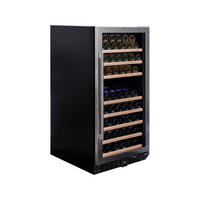 WEINKÜHLSCHRANK DX-94.270SDSK  - Edelstahlfarben, Basics, Glas/Holz (59,5/121,5/68cm)