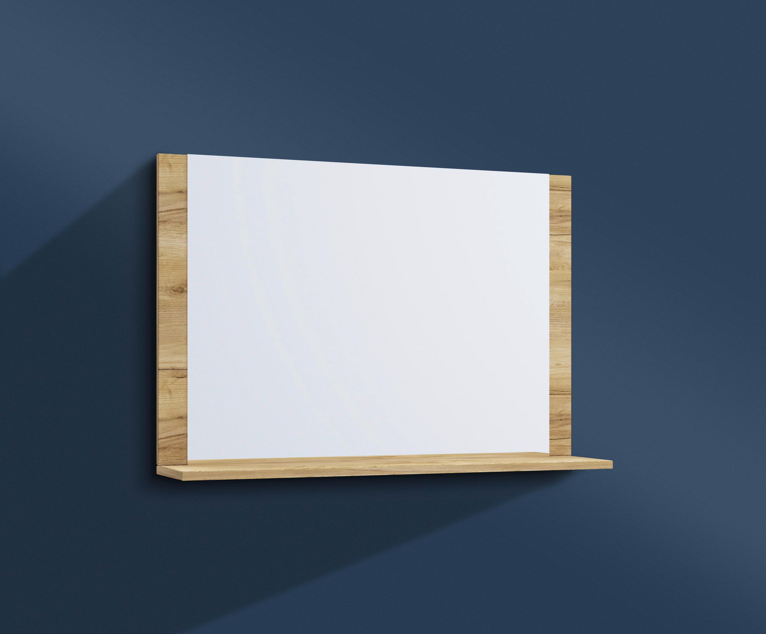 WANDSPIEGEL 80/65/16,6 cm  - Eichefarben/Honig, Modern, Holzwerkstoff (80/65/16,6cm) - MID.YOU