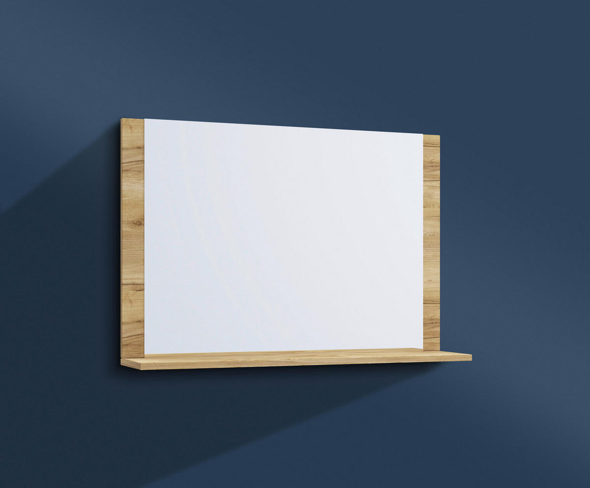 WANDSPIEGEL 80/65/16,6 cm  - Eichefarben/Honig, MODERN, Holzwerkstoff (80/65/16,6cm) - MID.YOU