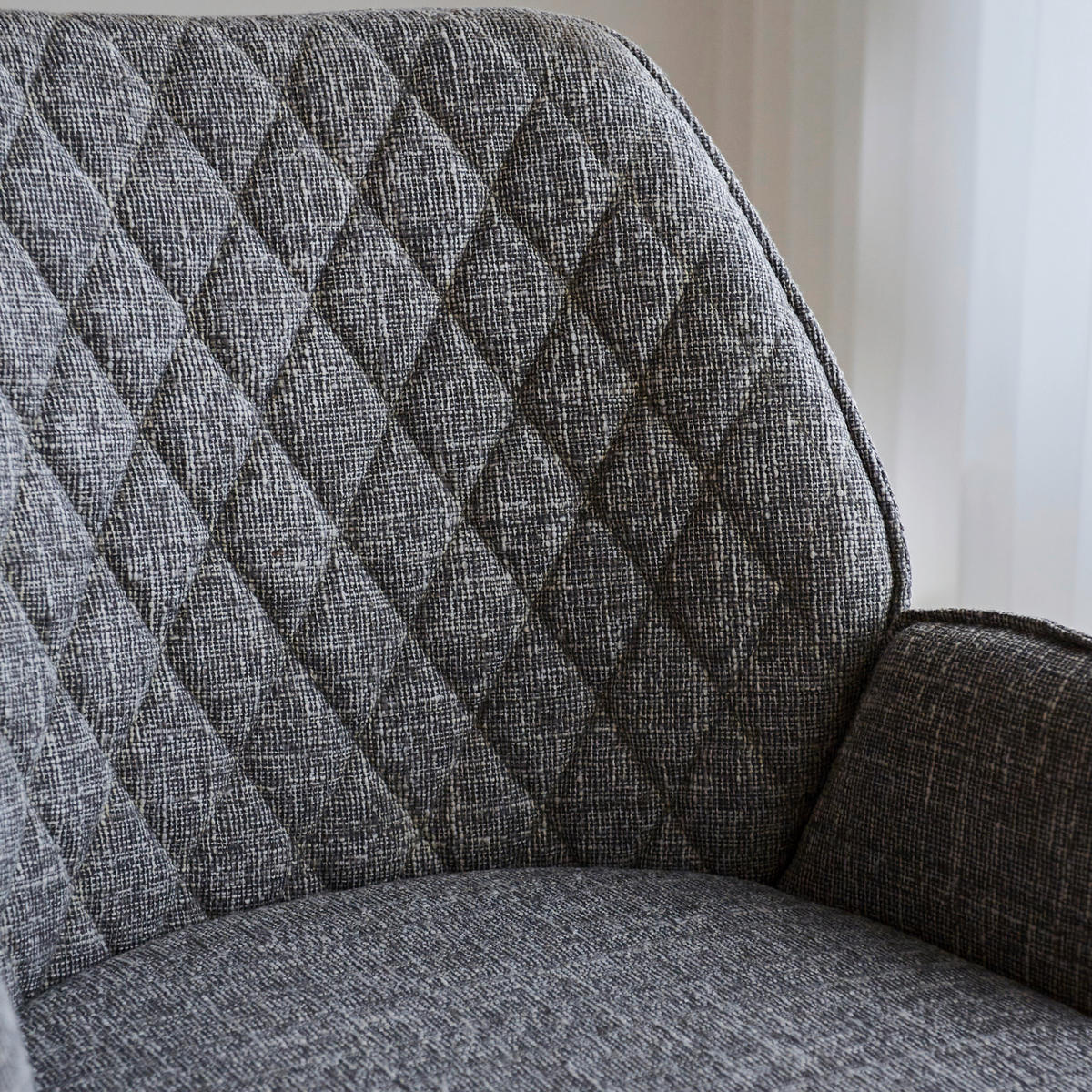 SADA BAROVÝCH ŽIDLÍ 2 kusy - černá/světle šedá, Moderní, kov/textil (54/100/58cm) - MID.YOU