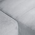 ECKSOFA Hellgrau Cord  inkl. Rückenkissen, Schlaffunktion, Rücken echt, Stauraum, Liegefläche im Originalstoff  - Hellgrau/Schwarz, KONVENTIONELL, Kunststoff/Textil (266/180cm) - Carryhome