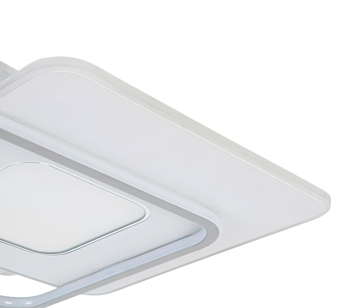 DECKENLEUCHTE 46,5/48,5/5 cm   - Chromfarben/Alufarben, Trend, Kunststoff/Metall (46,5/48,5/5cm) - Novel