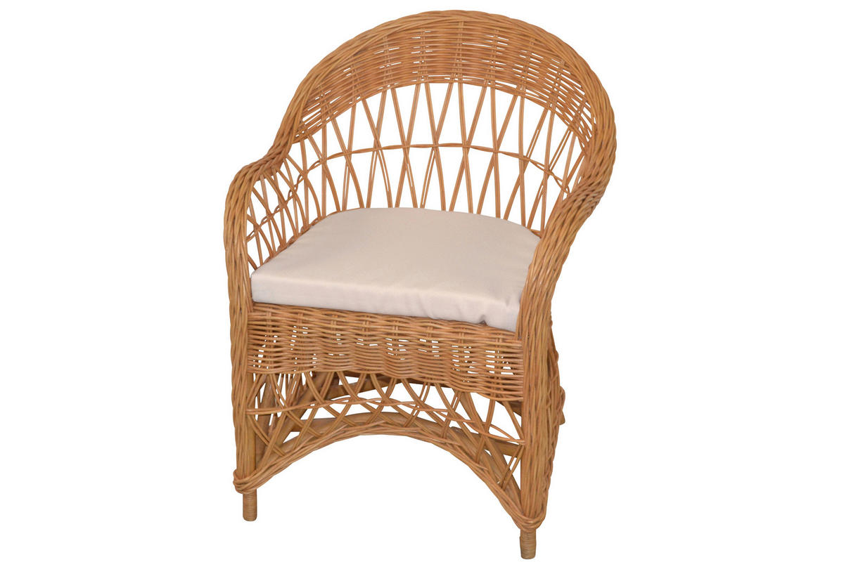 SESSEL Honig    - Honig, Natur, Holz (65/85/65cm) - MID.YOU