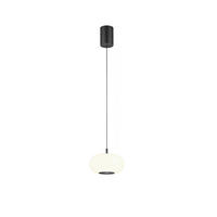 LED-HÄNGELEUCHTE Sapo 8 / 20/210 cm   - Schwarz, Design, Glas/Metall (8 / 20/210cm) - Helestra