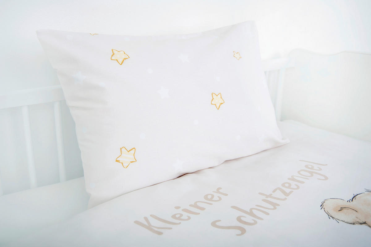 BABYBETTWÄSCHE Kleiner Schutzengel 100/135 cm  - Beigebraun, Basics, Textil (100/135cm) - baby best