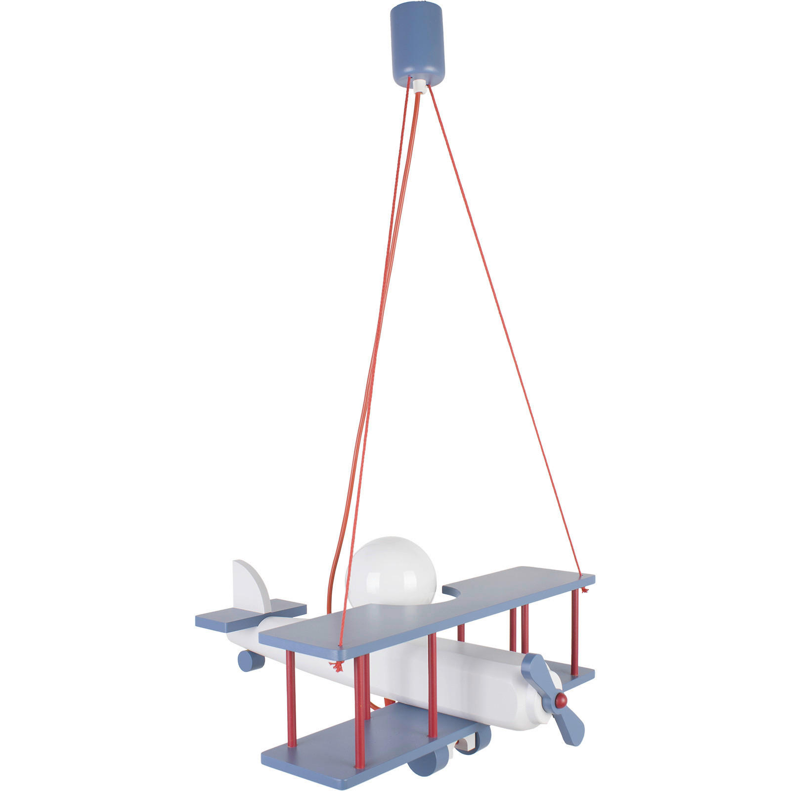 Kinderhängeleuchte Flugzeug H: 75 Cm 1-Flammig