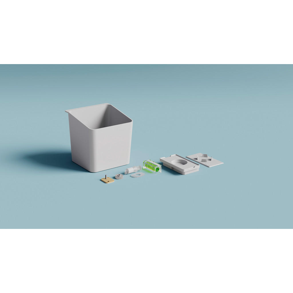 Thumbnail - Tesa Kräutertopf, Weiß, Metall, Kunststoff, rechteckig, 13.5x13.5x14 cm, zum Hängen, Dekoration, Blumen & Zubehör, Übert...