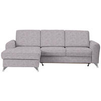 KUTNA GARNITURA tekstil  siva, jorgovan   - srebrne boje/siva, Design, tekstil/metal (167/244cm) - Cantus