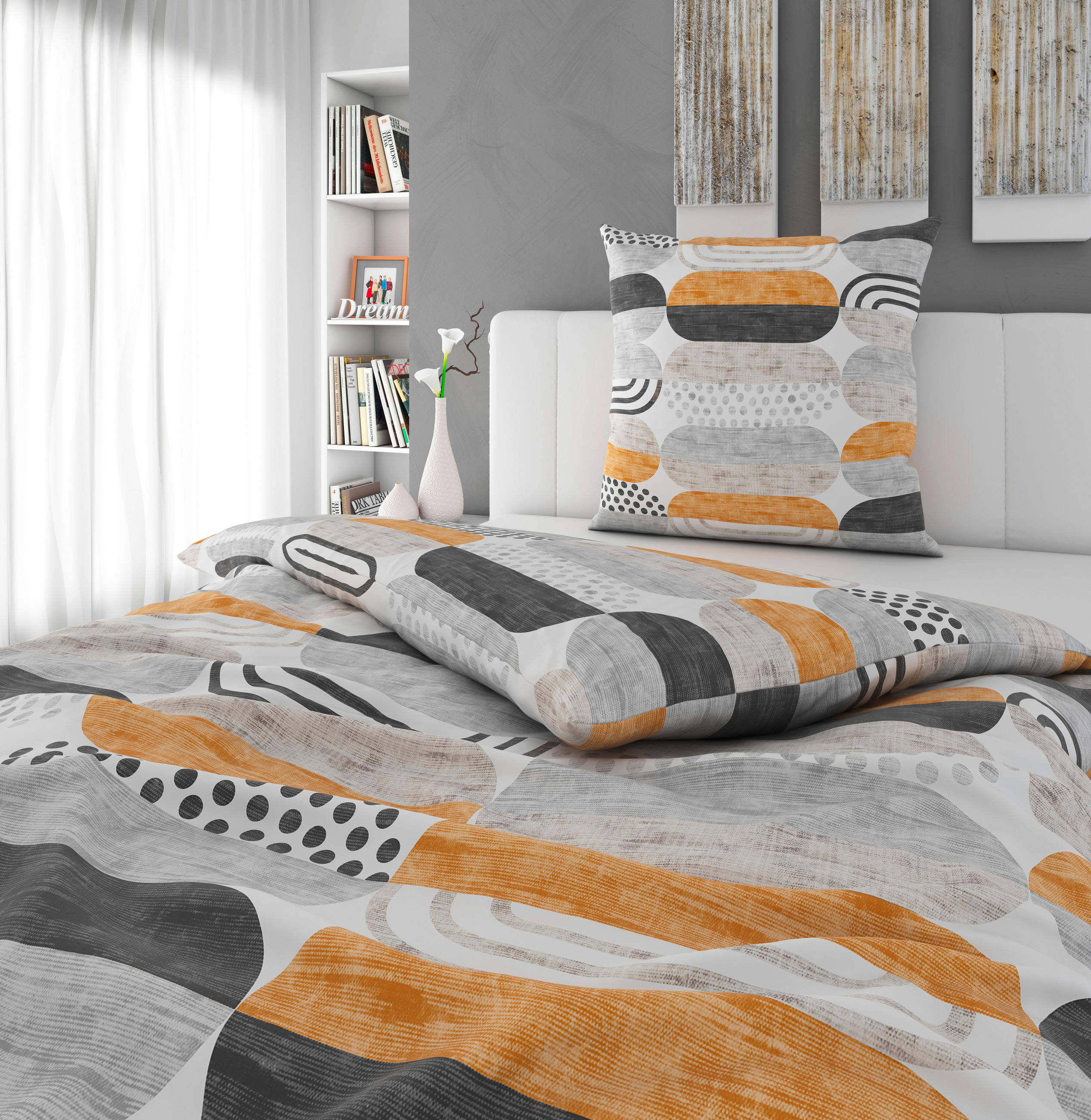 BETTWÄSCHE Renforcé  - Braun, KONVENTIONELL, Textil (135/200cm) - Novel