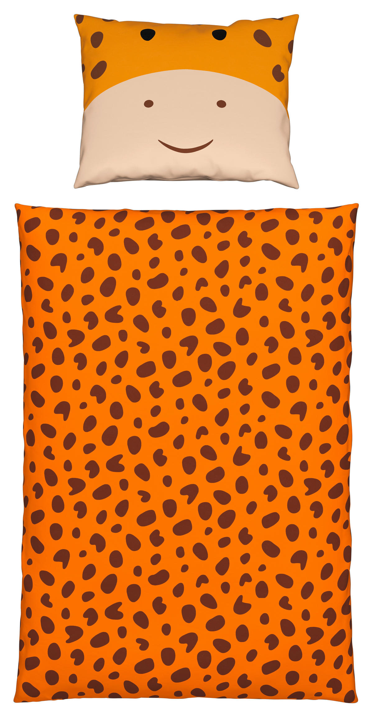 GYEREK PAPLAN-PÁRNAHUZAT SZET 140/200 cm  - narancs, Lifestyle, textil (140/200cm) - Ben'n'jen
