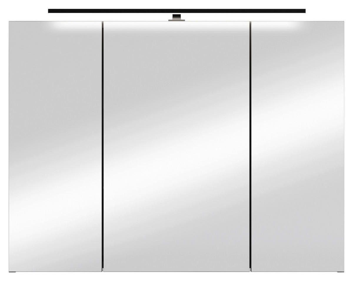 SPIEGELSCHRANK 80/60/20 cm  - Anthrazit, MODERN, Glas/Holzwerkstoff (80/60/20cm) - MID.YOU