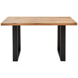 BARTISCH in Holz, Metall 160/100/95 cm   - Eichefarben/Anthrazit, Design, Holz/Metall (160/100/95cm) - Novel